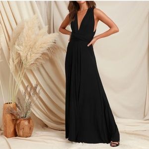 Tricks of the trade black maxi dress